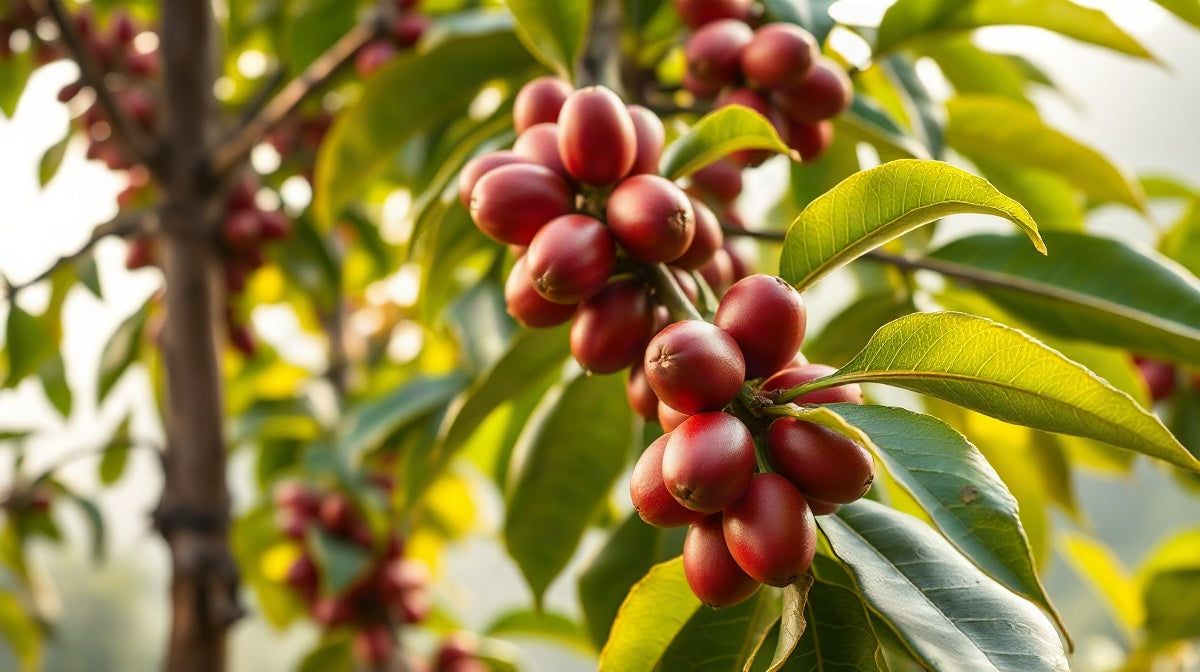 Coffee tree of the Evaluna variety
