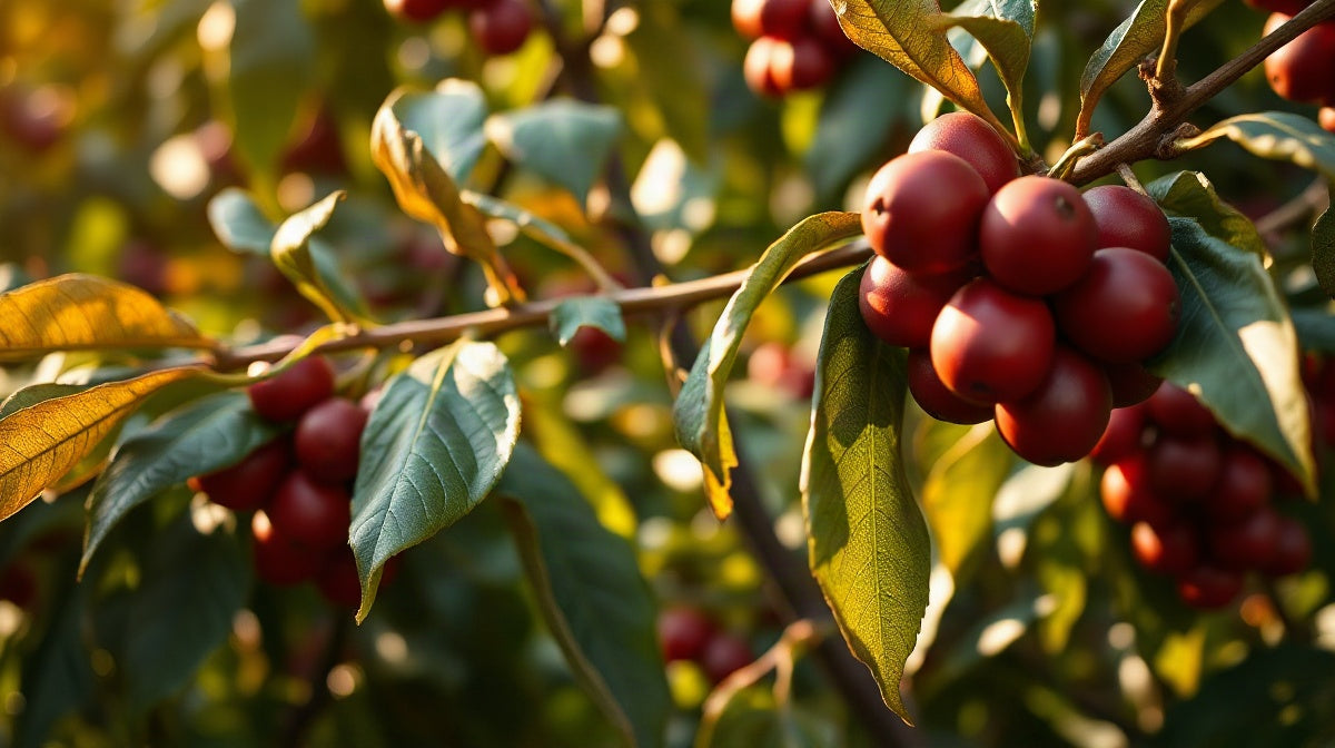 Coffee tree of the Xanh lun variety