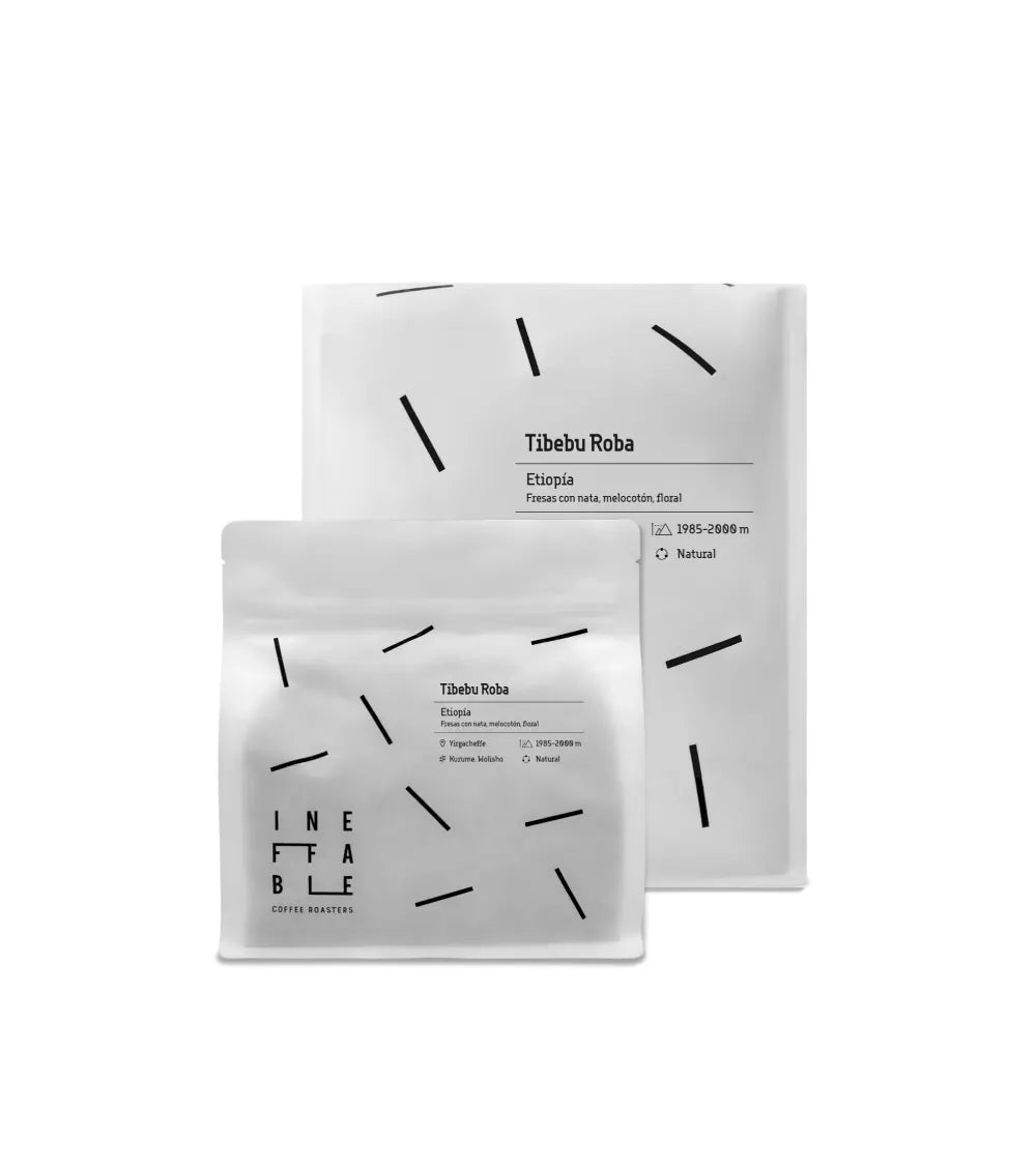 Paquetes de café de especialidad Tibebu Roba de Etiopía tostado por Ineffable Coffee Roasters