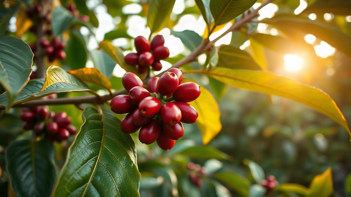 Coffee tree of the Perdenia variety