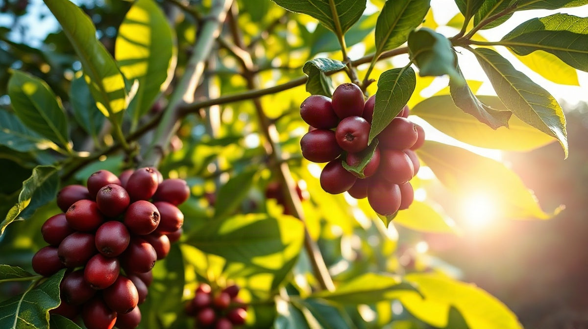 Coffee tree of the Nemaya (Coffea canephora) variety