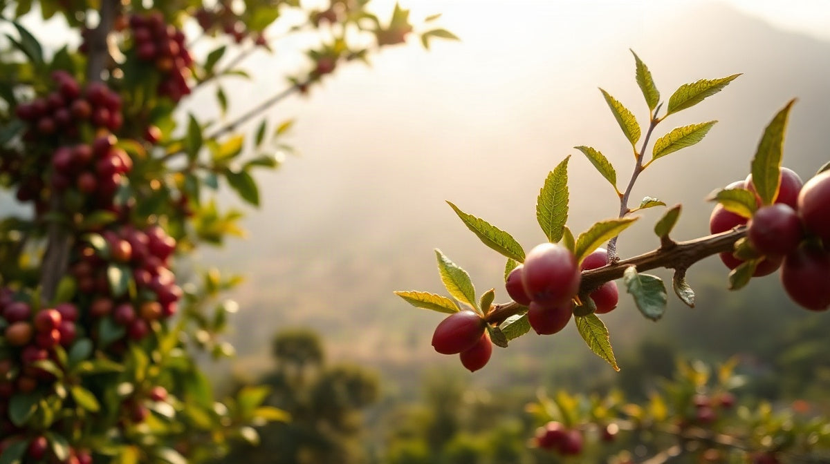 Coffee tree of the Harar Rwanda variety