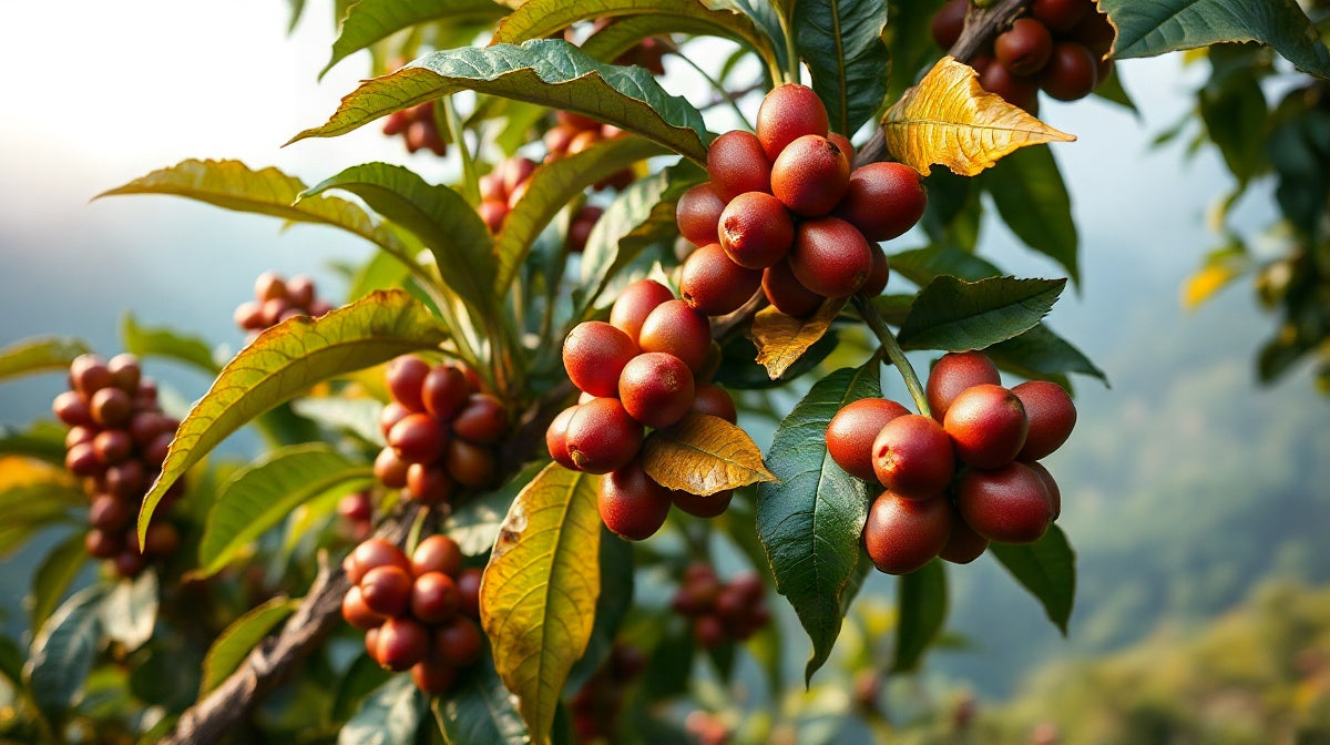 Coffee tree of the Pacamara variety
