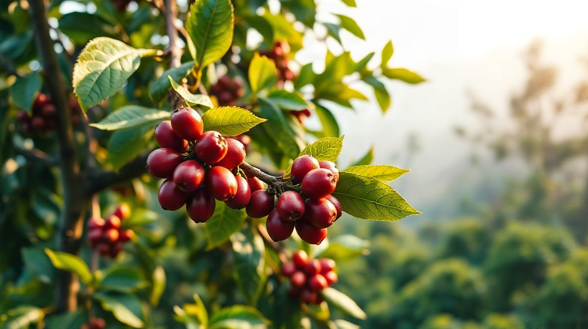 Coffee tree of the Mundo Novo variety