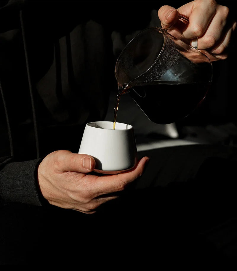 Graycano Cupcano Porcelain – Taza de porcelana blanca para café
